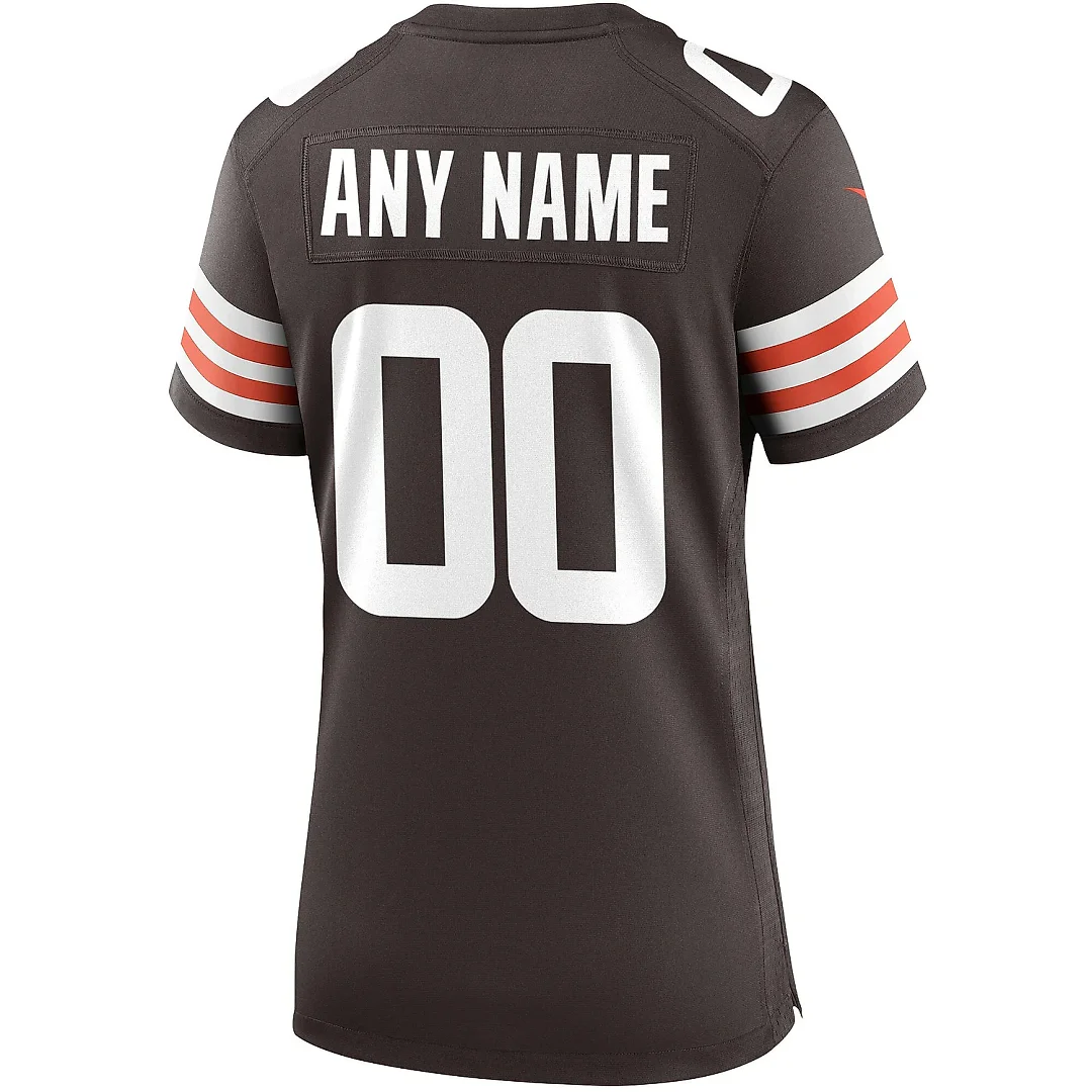 Zennovawear Women's Cleveland Browns Brown Custom Game Jersey