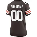 Zennovawear Women's Cleveland Browns Brown Custom Game Jersey
