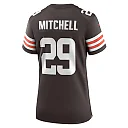 Zennovawear Women's Cleveland Browns Cameron Mitchell Brown Team Game Jersey