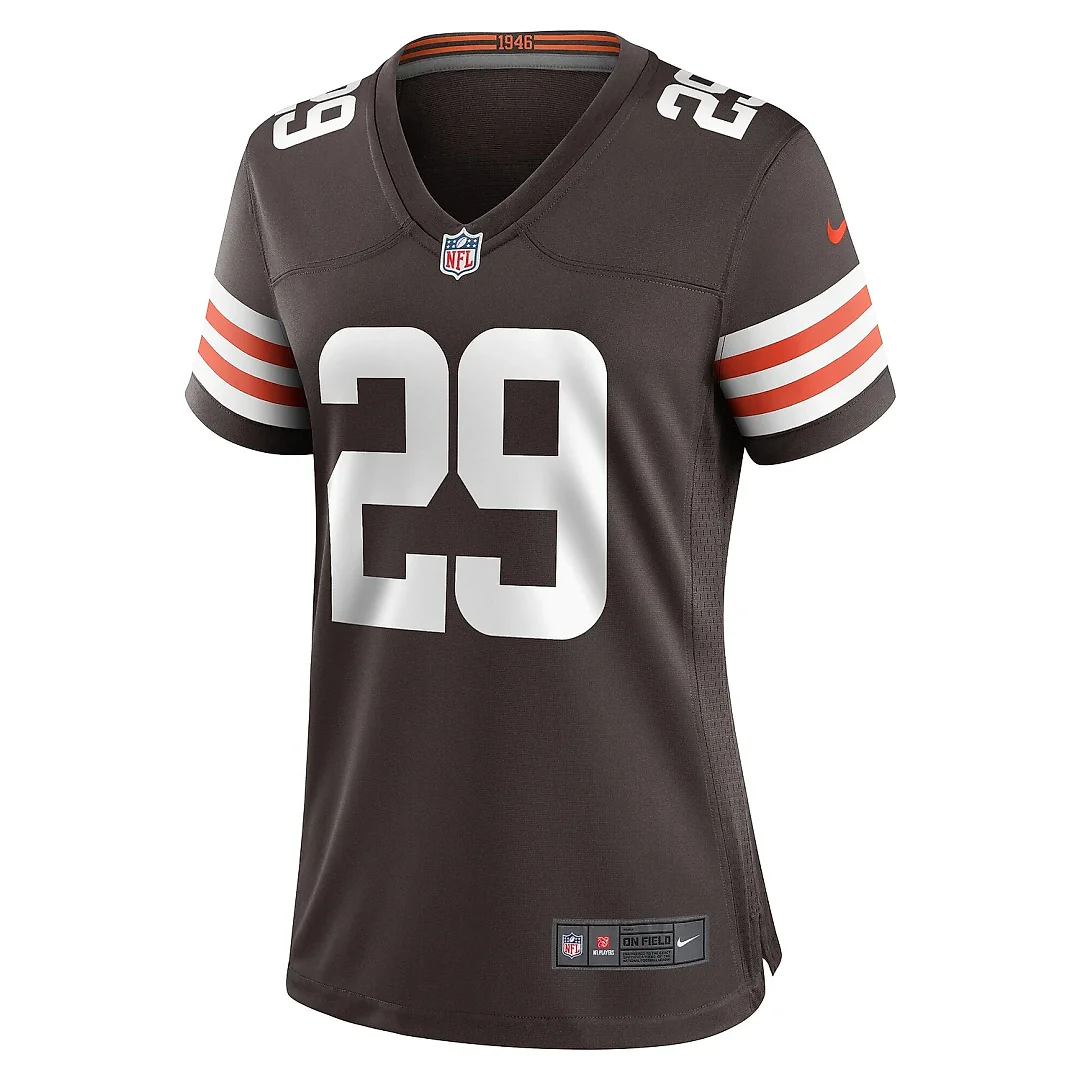 Zennovawear Women's Cleveland Browns Cameron Mitchell Brown Team Game Jersey
