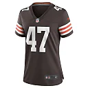 Zennovawear Women's Cleveland Browns Charley Hughlett Brown Game Jersey