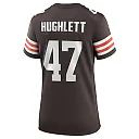 Zennovawear Women's Cleveland Browns Charley Hughlett Brown Game Jersey