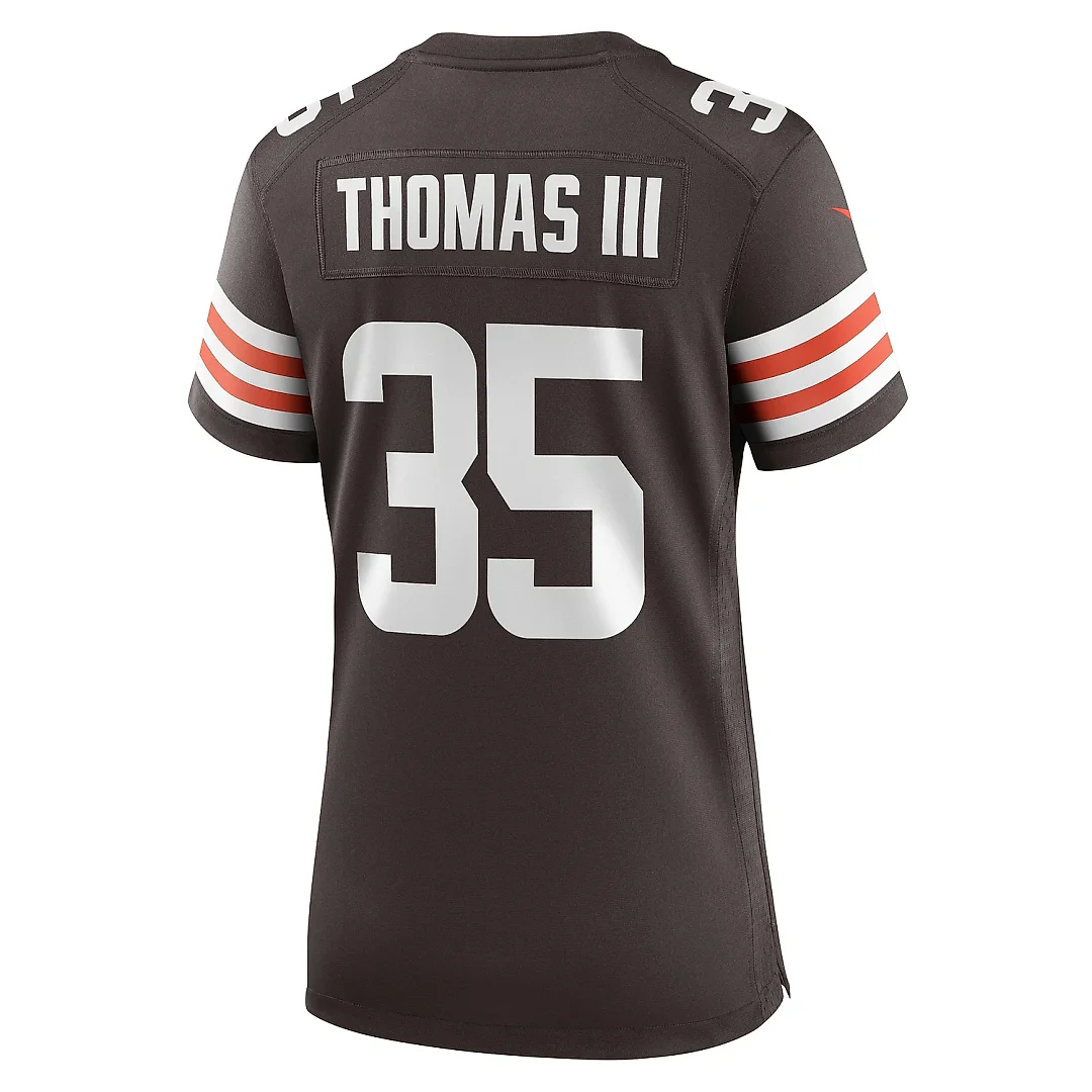 Zennovawear Women's Cleveland Browns Charlie Thomas Brown Team Game Jersey