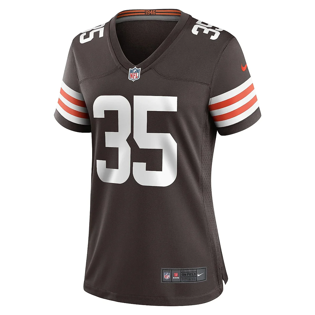 Zennovawear Women's Cleveland Browns Charlie Thomas Brown Team Game Jersey