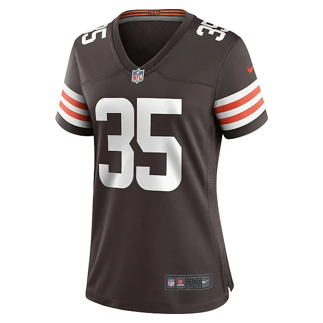Zennovawear Women's Cleveland Browns Charlie Thomas Brown Team Game Jersey
