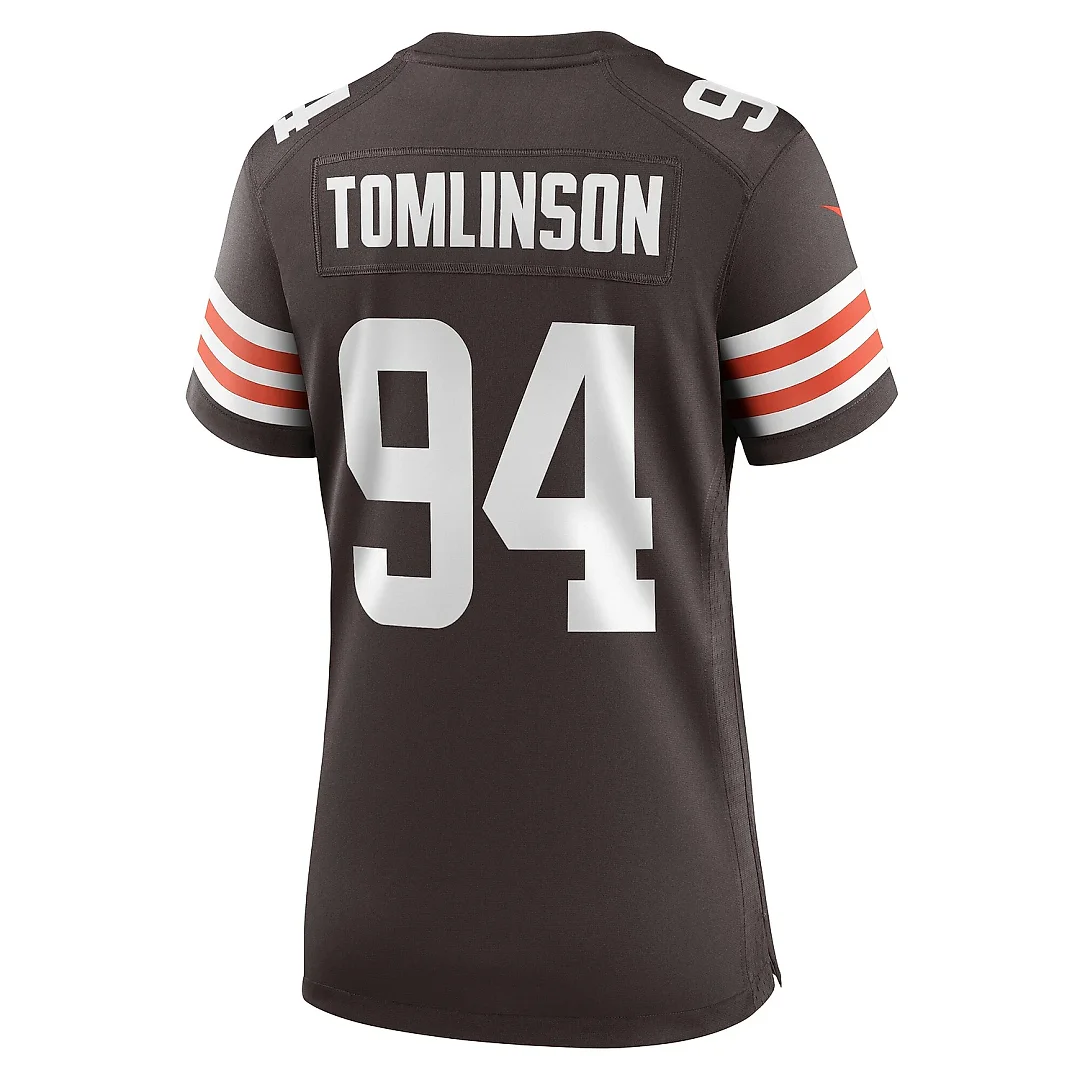 Zennovawear Women's Cleveland Browns Dalvin Tomlinson Brown Game Player Jersey