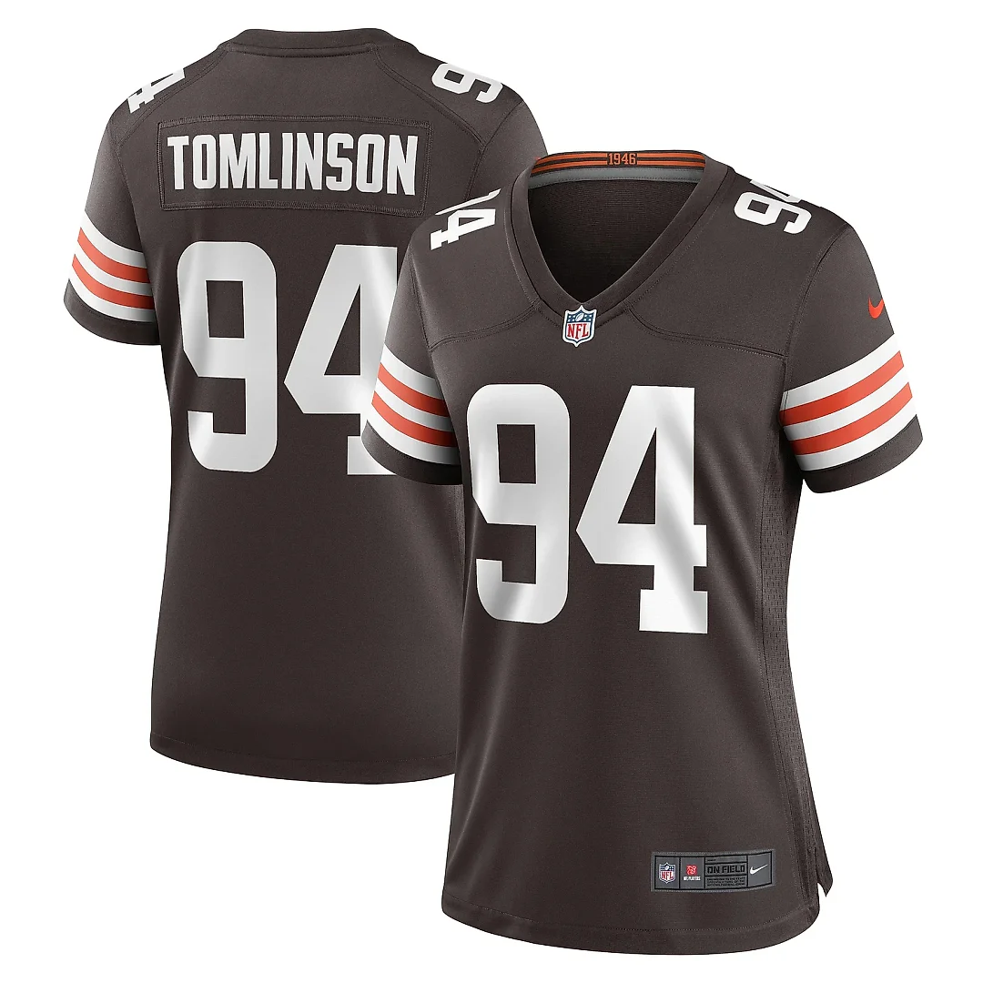 Zennovawear Women's Cleveland Browns Dalvin Tomlinson Brown Game Player Jersey