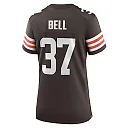 Zennovawear Women's Cleveland Browns D'Anthony Bell Brown Game Player Jersey