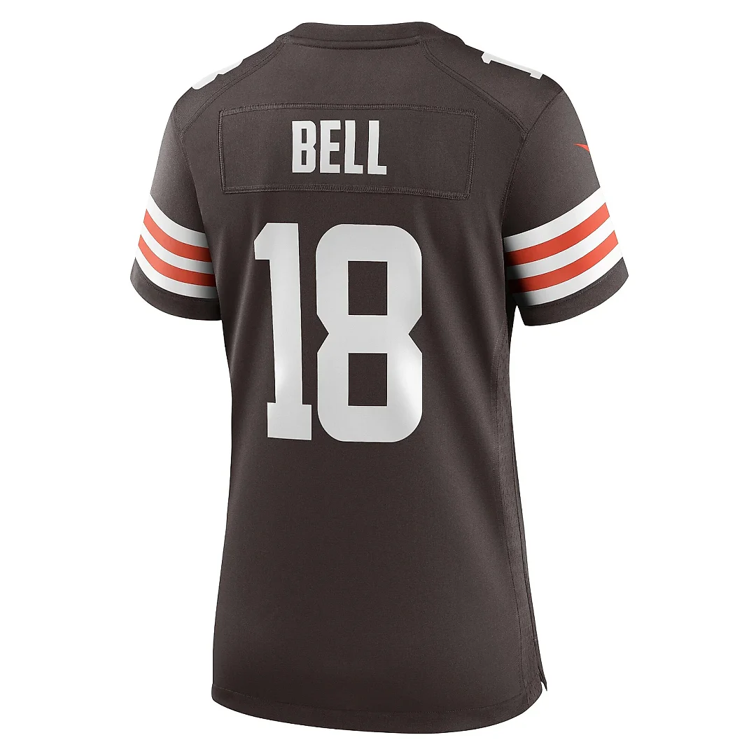 Zennovawear Women's Cleveland Browns David Bell Brown Game Jersey