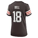Zennovawear Women's Cleveland Browns David Bell Brown Game Jersey