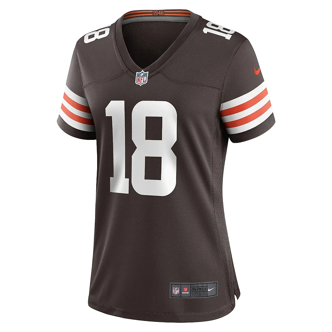 Zennovawear Women's Cleveland Browns David Bell Brown Game Jersey