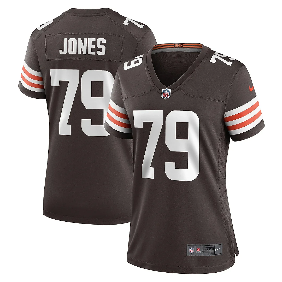 Zennovawear Women's Cleveland Browns Dawand Jones Brown Team Game Jersey