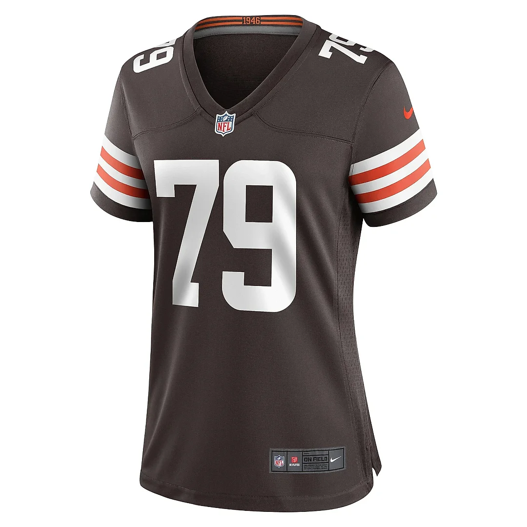 Zennovawear Women's Cleveland Browns Dawand Jones Brown Team Game Jersey