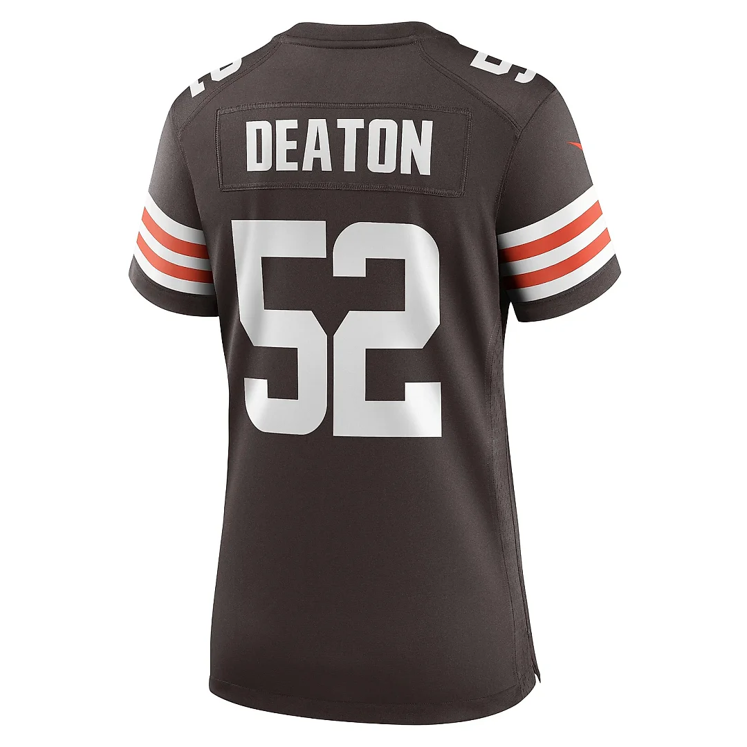 Zennovawear Women's Cleveland Browns Dawson Deaton Brown Game Player Jersey