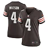 Zennovawear Women's Cleveland Browns Deshaun Watson Brown Player Jersey