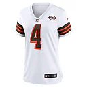Zennovawear Women's Cleveland Browns Deshaun Watson White Player Jersey