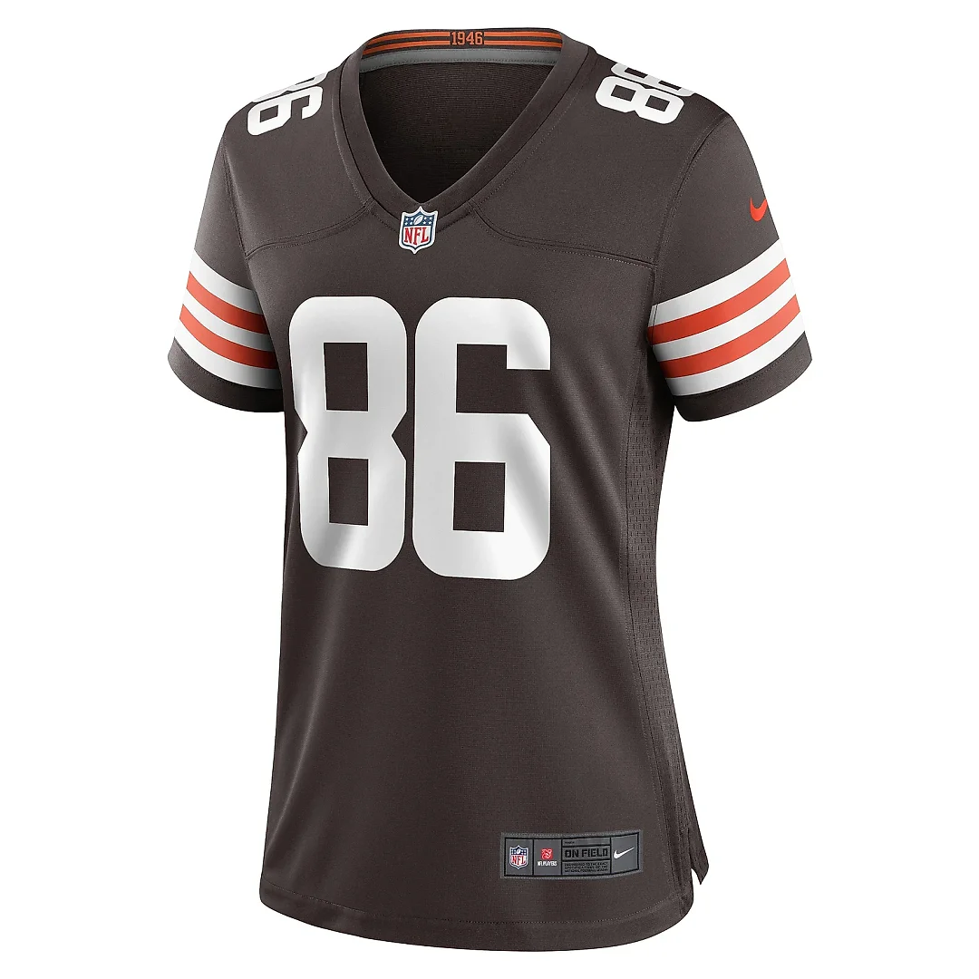 Zennovawear Women's Cleveland Browns Devin Asiasi Brown Game Jersey