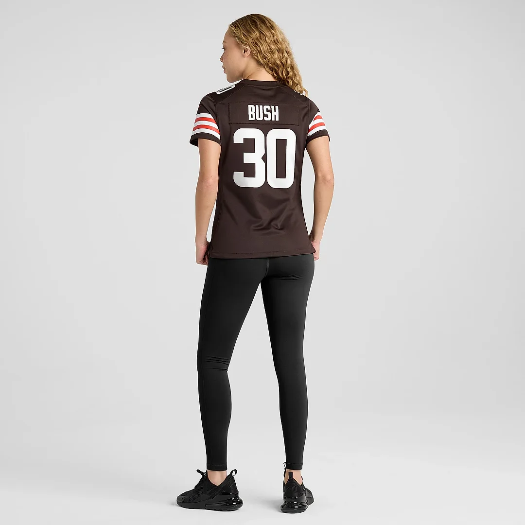 Zennovawear Women's Cleveland Browns Devin Bush Brown Game Jersey