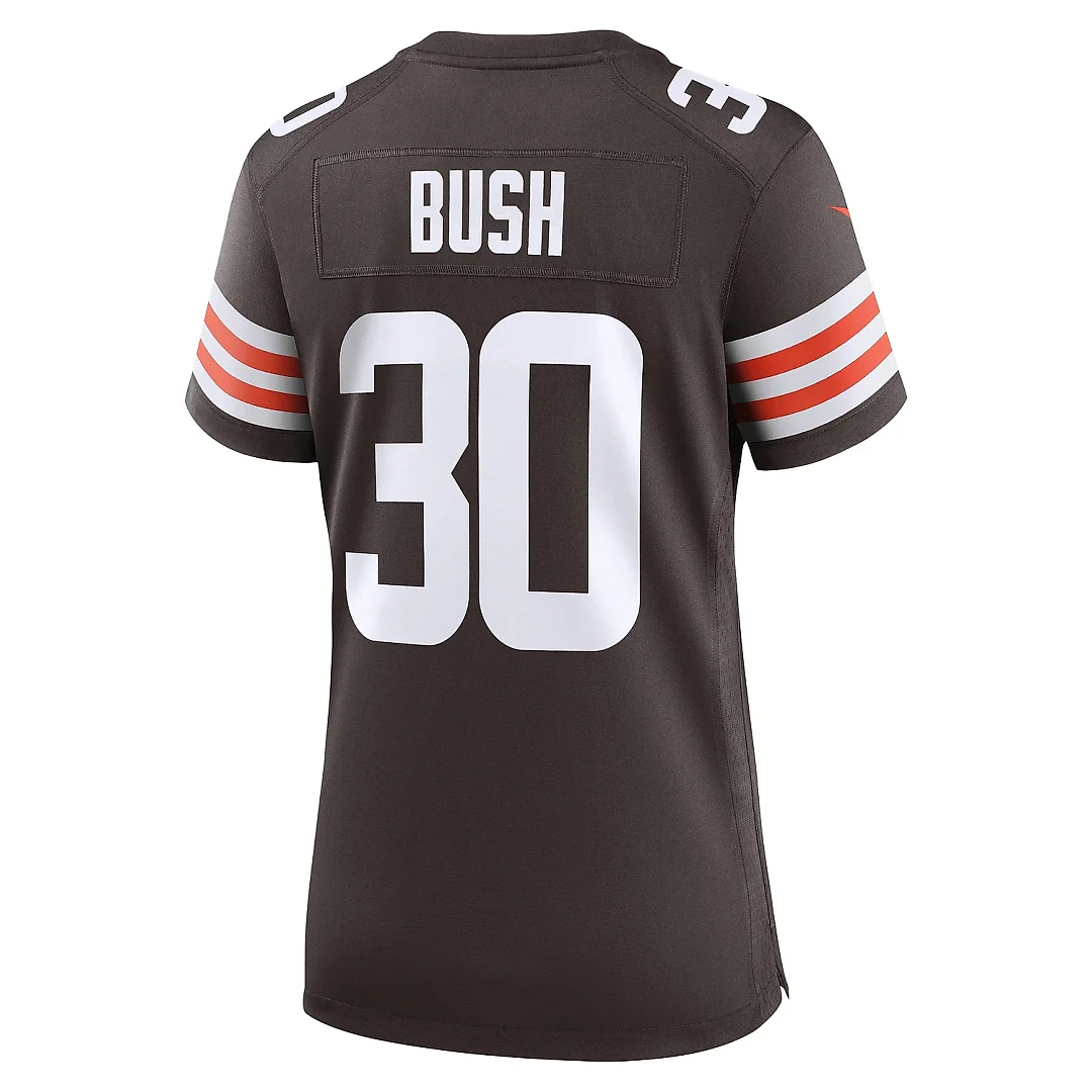 Zennovawear Women's Cleveland Browns Devin Bush Brown Game Jersey