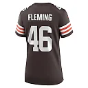 Zennovawear Women's Cleveland Browns Don Fleming Brown Retired Player Jersey