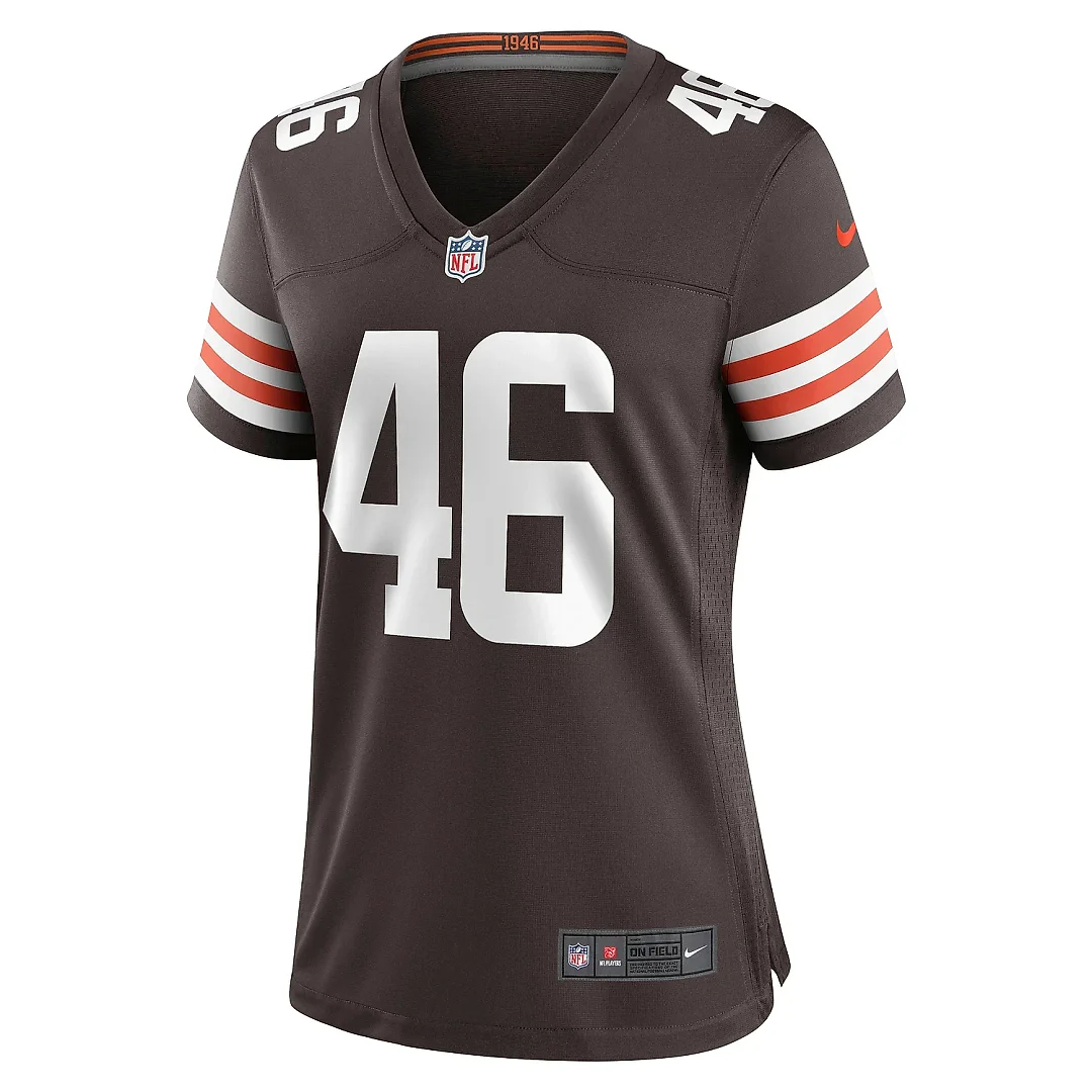 Zennovawear Women's Cleveland Browns Don Fleming Brown Retired Player Jersey