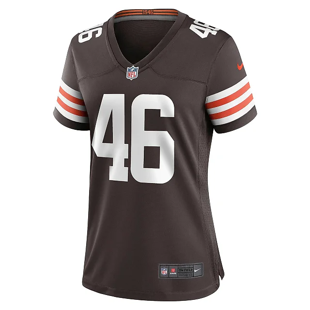 Zennovawear Women's Cleveland Browns Don Fleming Brown Retired Player Jersey
