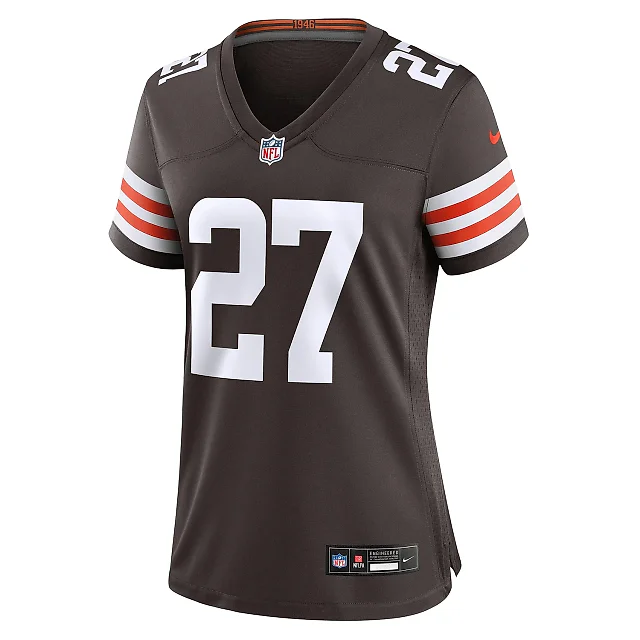Zennovawear Women's Cleveland Browns D'Onta Foreman Brown Game Jersey