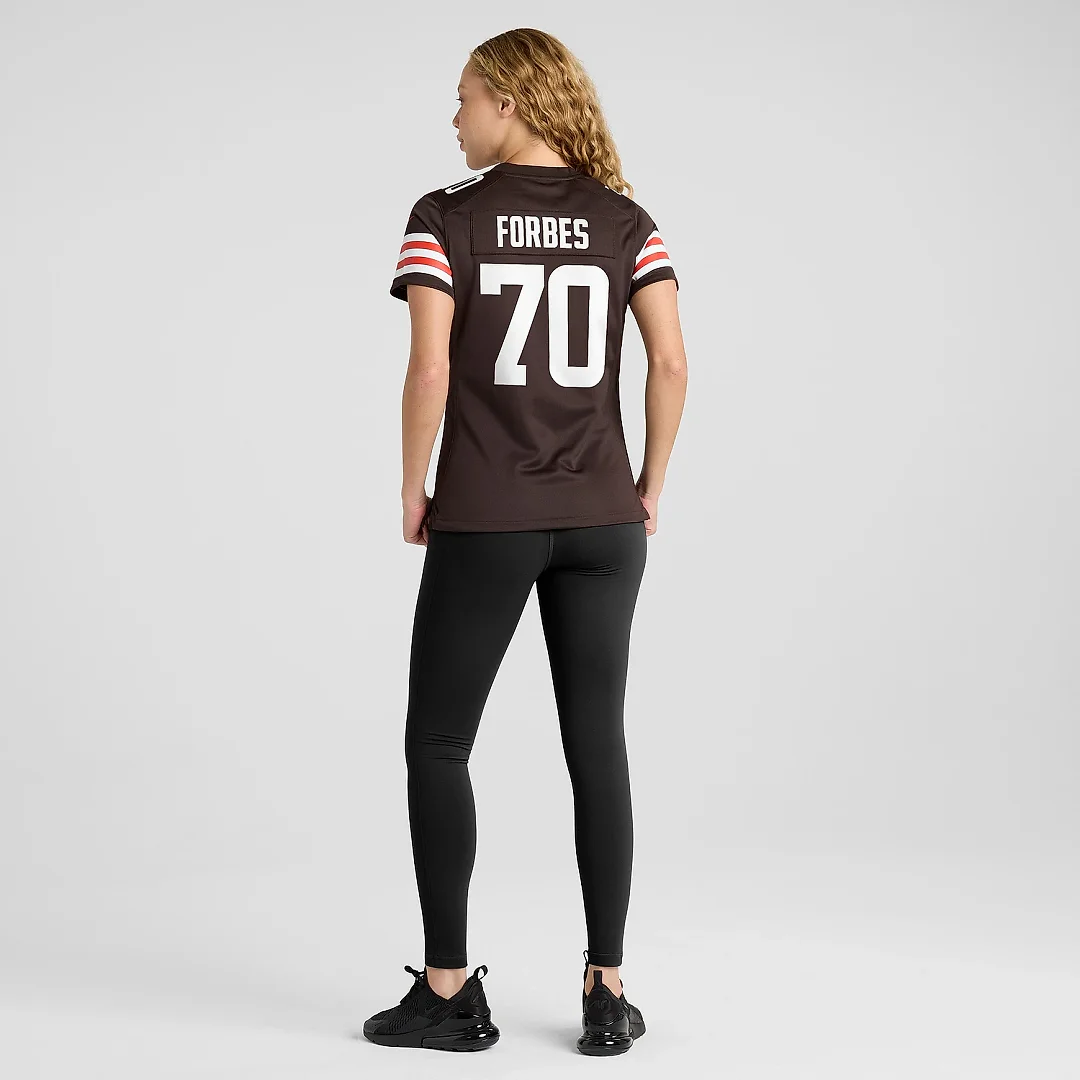Zennovawear Women's Cleveland Browns Drew Forbes Brown Team Game Jersey