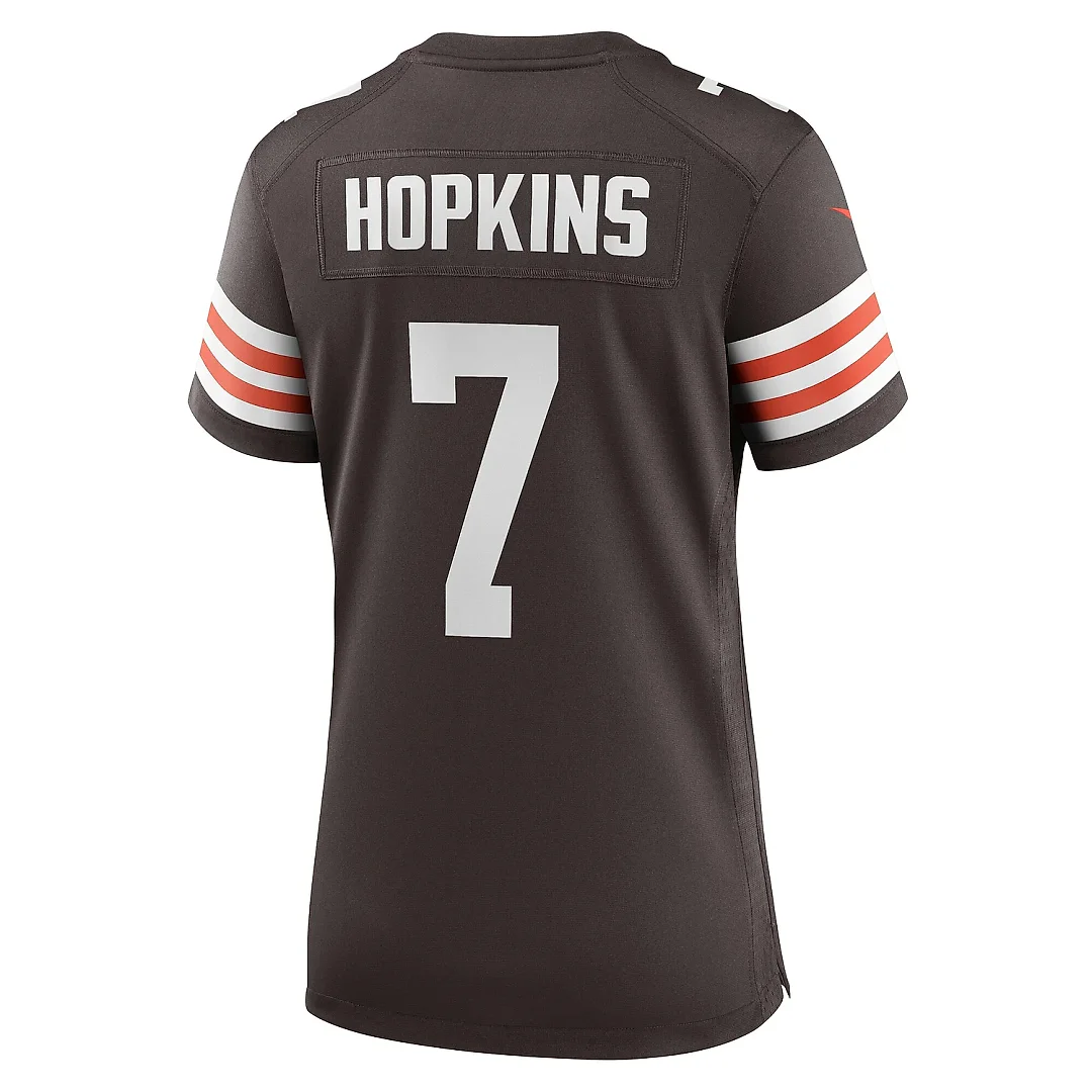Zennovawear Women's Cleveland Browns Dustin Hopkins Brown Team Game Jersey