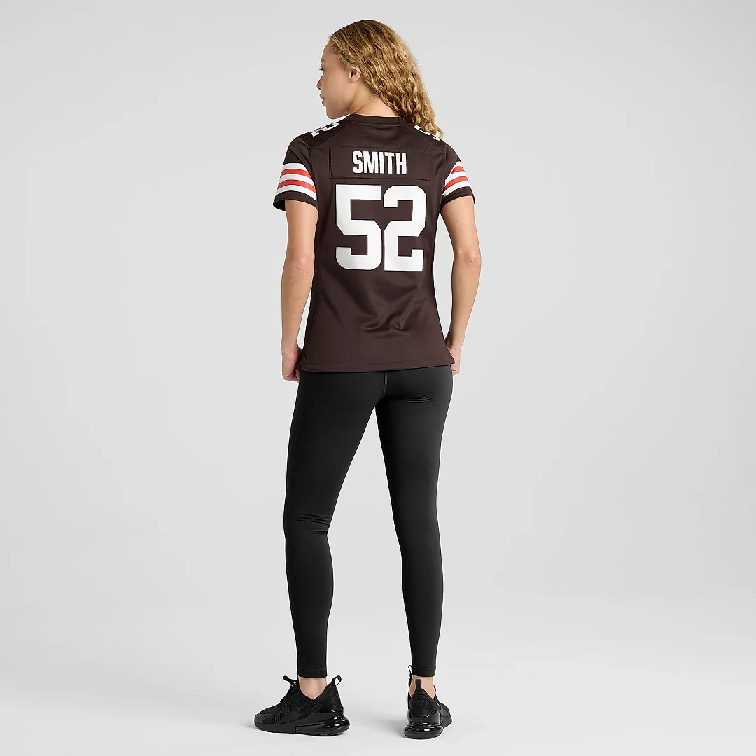 Zennovawear Women's Cleveland Browns Elerson Smith Brown Team Game Jersey