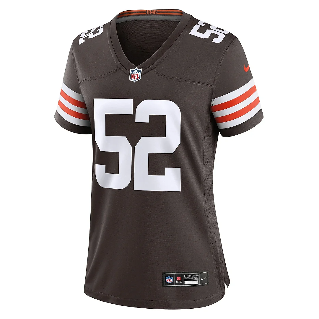 Zennovawear Women's Cleveland Browns Elerson Smith Brown Team Game Jersey
