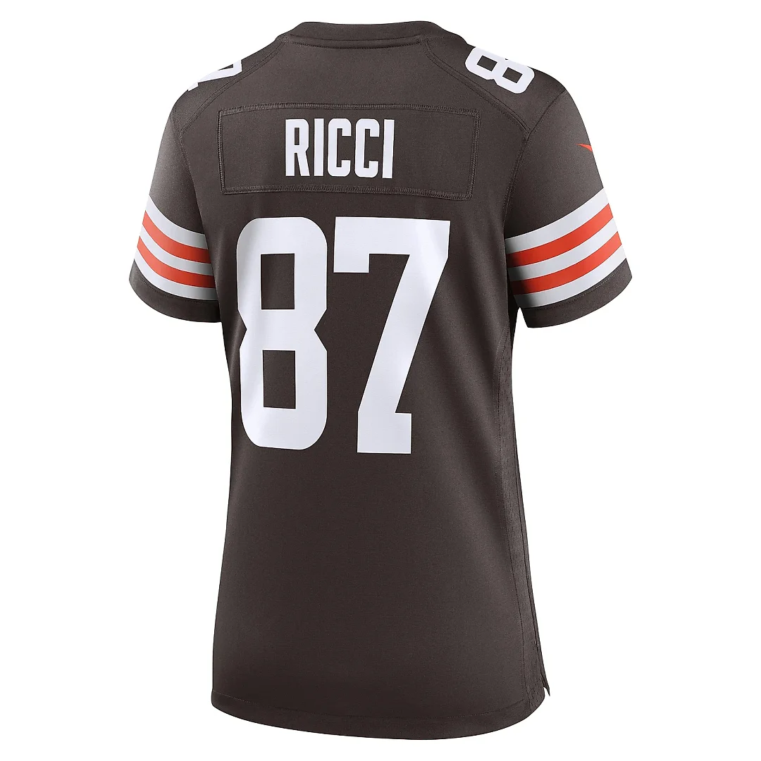 Zennovawear Women's Cleveland Browns Giovanni Ricci Brown Game Jersey