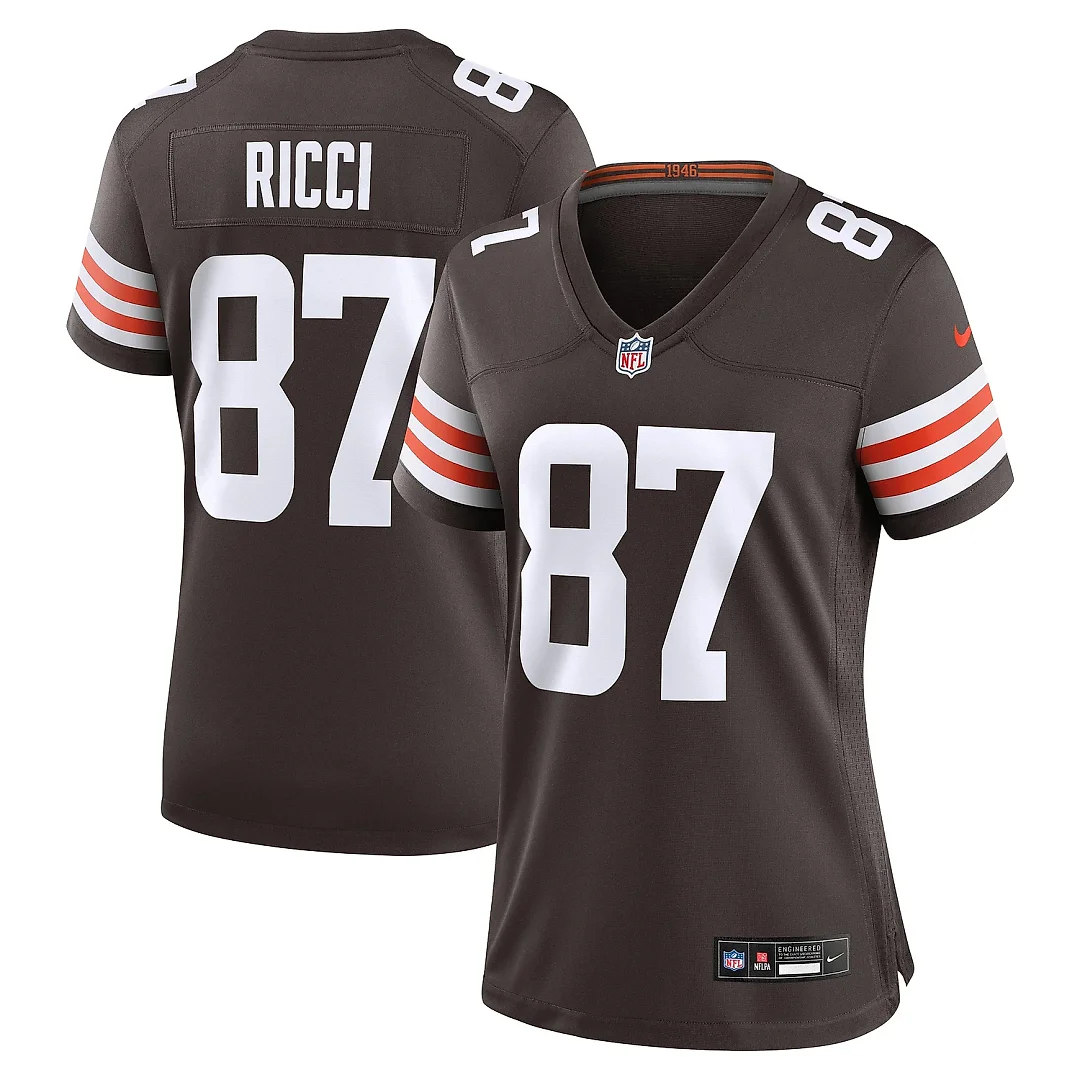 Zennovawear Women's Cleveland Browns Giovanni Ricci Brown Game Jersey