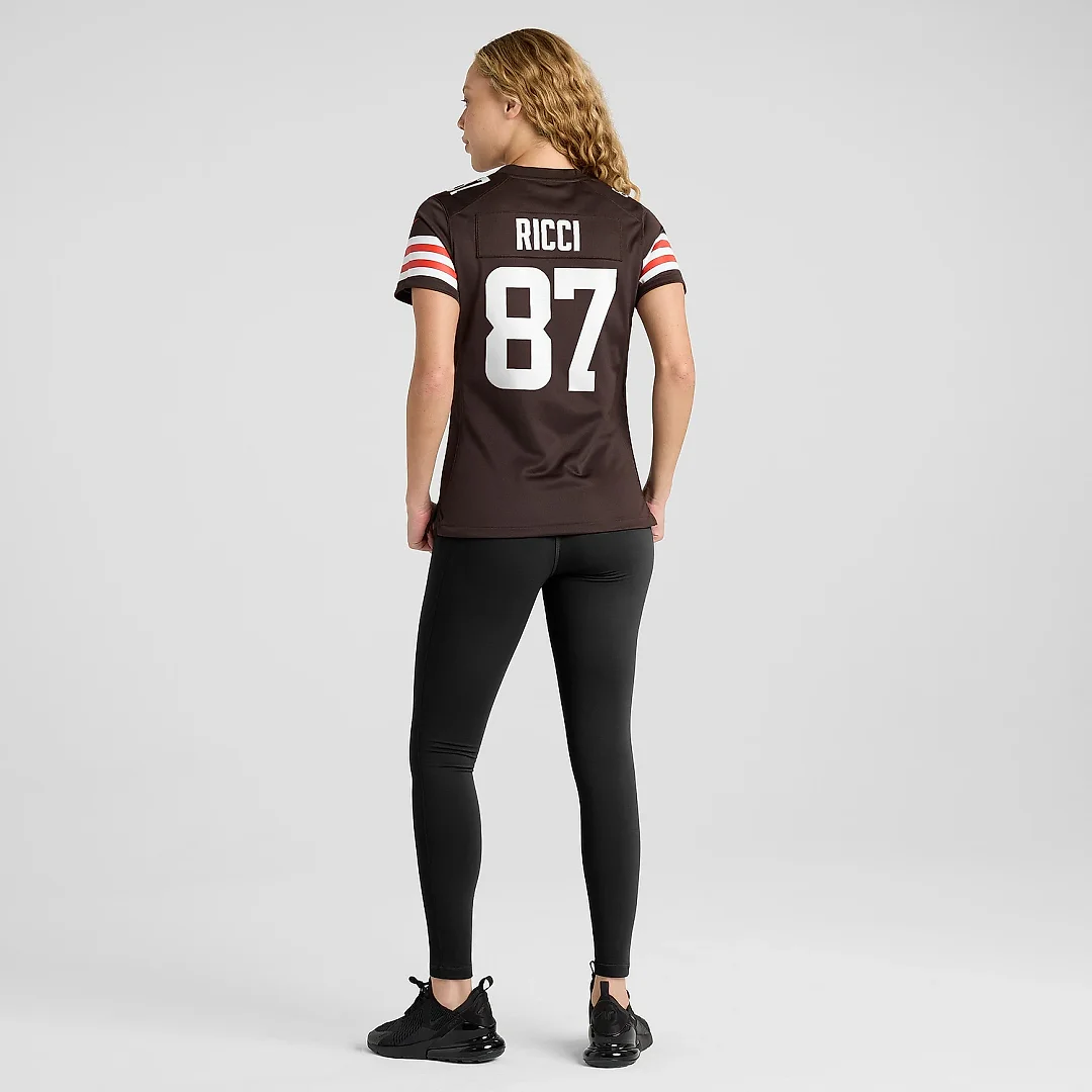 Zennovawear Women's Cleveland Browns Giovanni Ricci Brown Game Jersey