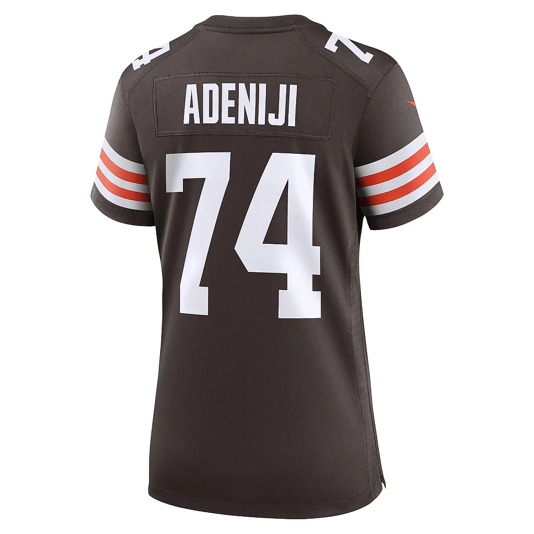 Zennovawear Women's Cleveland Browns Hakeem Adeniji Brown Game Jersey