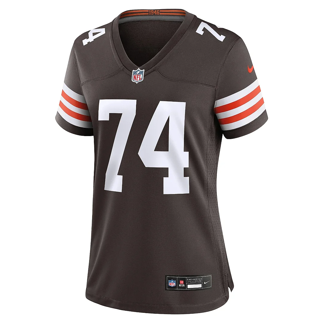 Zennovawear Women's Cleveland Browns Hakeem Adeniji Brown Game Jersey