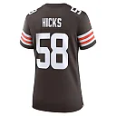 Zennovawear Women's Cleveland Browns Hicks Brown Game Jersey