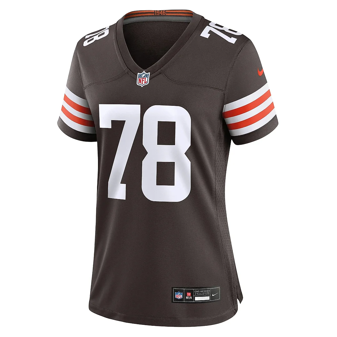 Zennovawear Women's Cleveland Browns Jack Conklin Brown Game Jersey