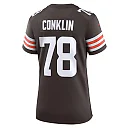 Zennovawear Women's Cleveland Browns Jack Conklin Brown Game Jersey