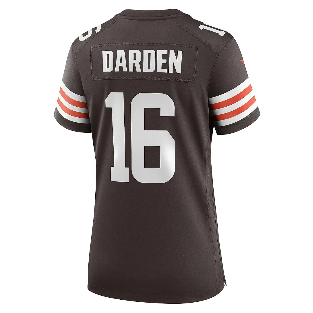 Zennovawear Women's Cleveland Browns Jaelon Darden Brown Team Game Jersey