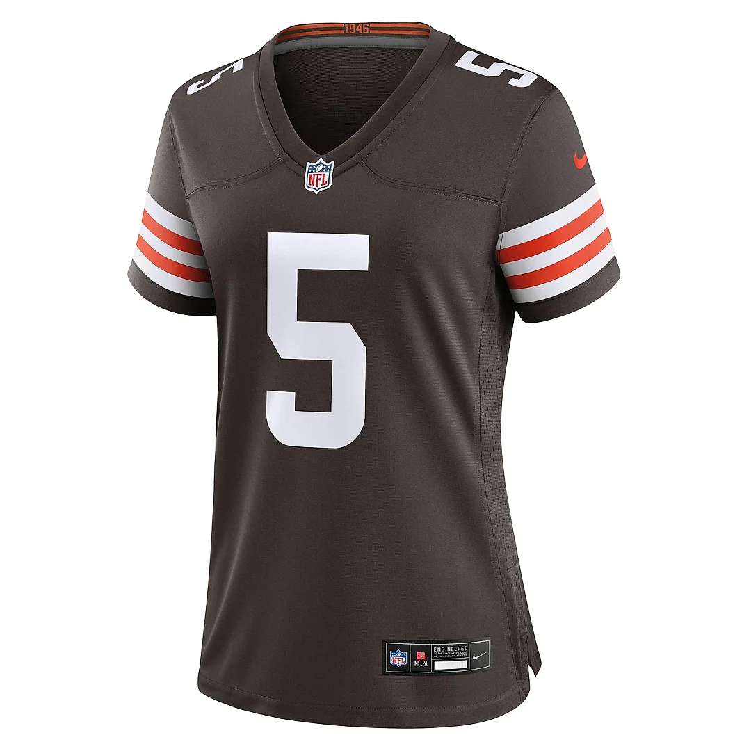 Zennovawear Women's Cleveland Browns Jameis Winston Brown Game Jersey