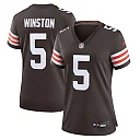 Zennovawear Women's Cleveland Browns Jameis Winston Brown Game Jersey