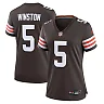 Zennovawear Women's Cleveland Browns Jameis Winston Brown Game Jersey