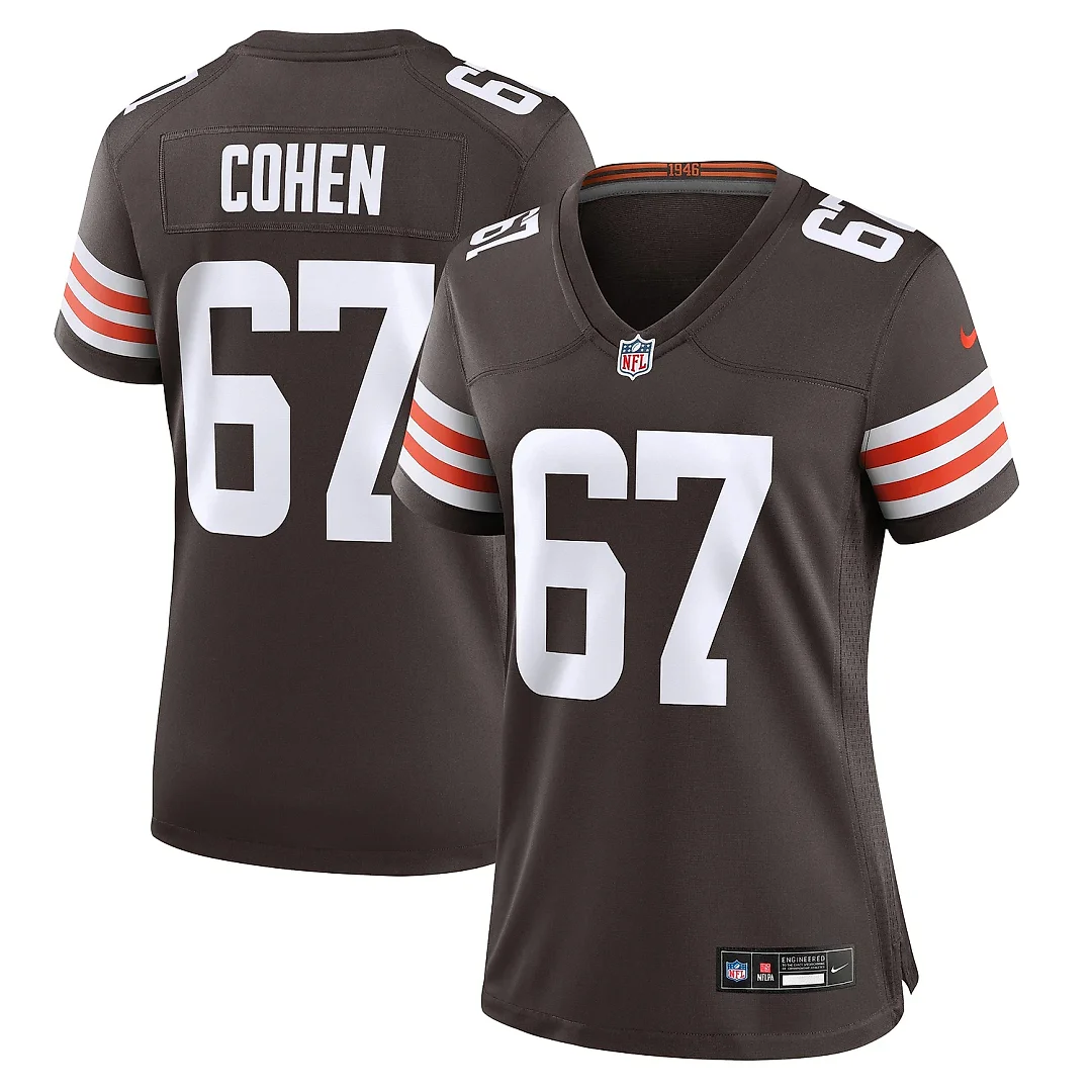 Zennovawear Women's Cleveland Browns Javion Cohen Brown Game Jersey