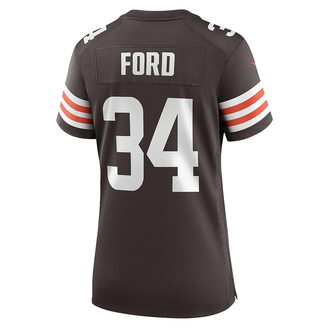 Zennovawear Women's Cleveland Browns Jerome Ford Brown Game Player Jersey