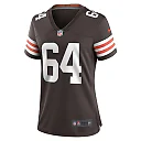 Zennovawear Women's Cleveland Browns Joe DeLamielleure Brown Game Retired Player Jersey