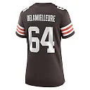 Zennovawear Women's Cleveland Browns Joe DeLamielleure Brown Game Retired Player Jersey