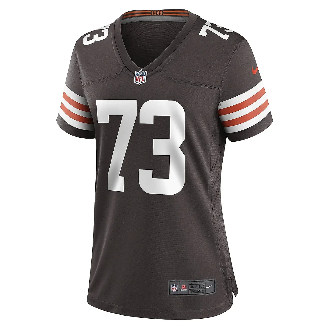 Zennovawear Women's Cleveland Browns Joe Thomas Brown Retired Game Player Jersey