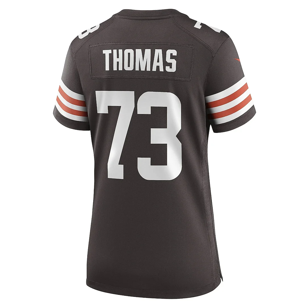 Zennovawear Women's Cleveland Browns Joe Thomas Brown Retired Game Player Jersey