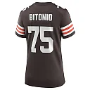 Zennovawear Women's Cleveland Browns Joel Bitonio Brown Game Jersey
